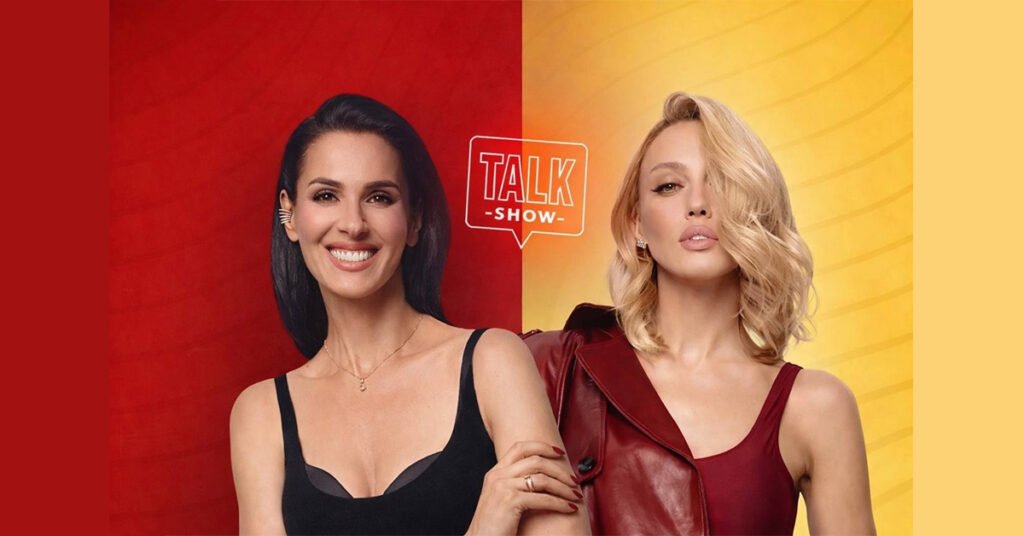 Оля Полякова та Маша Єфросиніна на афіші туру &laquo;Дорослі дівчата&raquo; в Канаді.