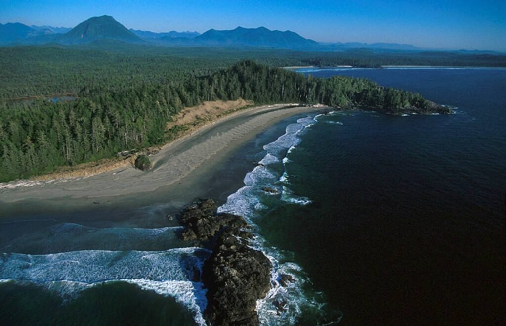 Скелясте узбережжя та океан у Pacific Rim National Park.