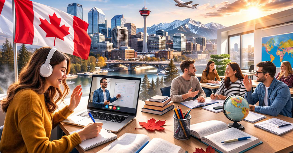 Студенти вивчають англійську в Канаді в Global Village Calgary