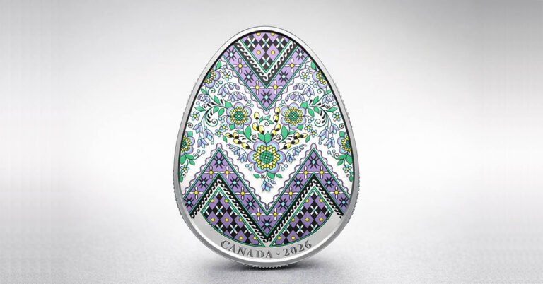 Канадська монета писанка 2026 року від Royal Canadian Mint