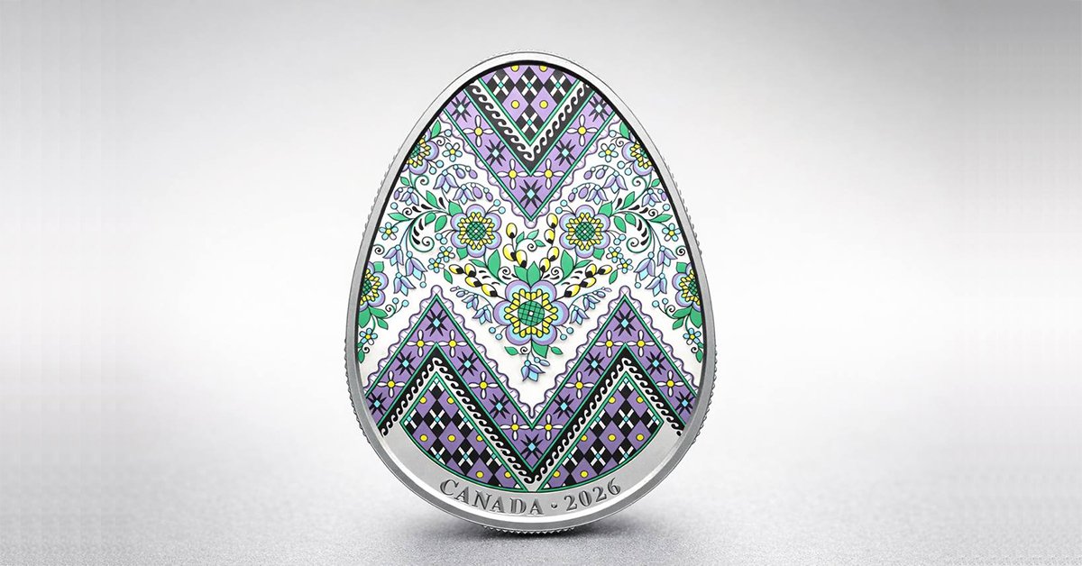 Канадська монета писанка 2026 року від Royal Canadian Mint
