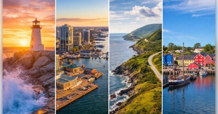 Мальовничий маяк Пеггіс-Коув на скелястому березі Атлантичного океану в Новій Шотландії.